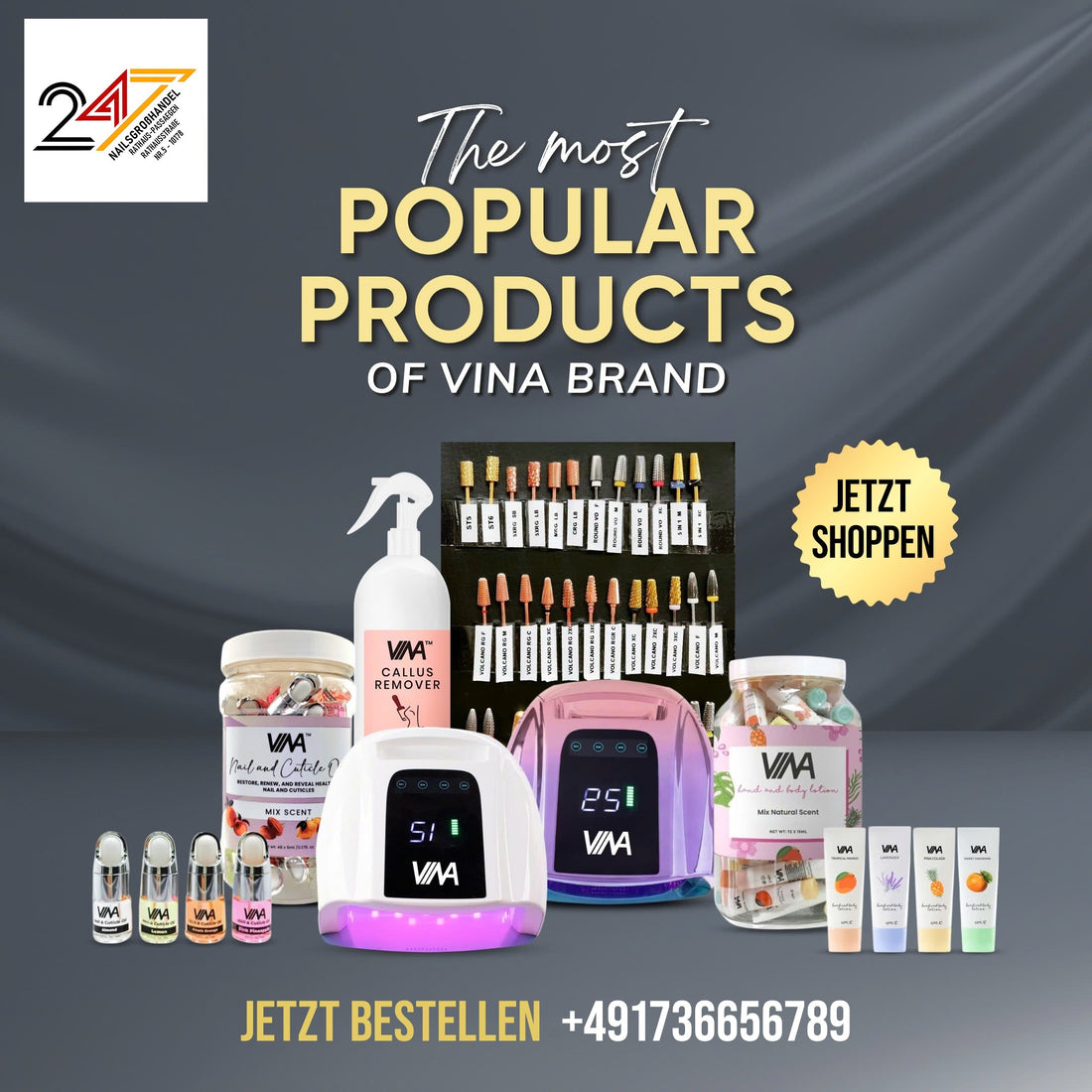 Die einzigartigen Merkmale der Vina-Produkte bei 247 Nail Supply Germany