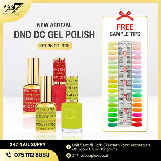 DND DC GEL POLISH SET OF 36 COLORS #2508 - #2543