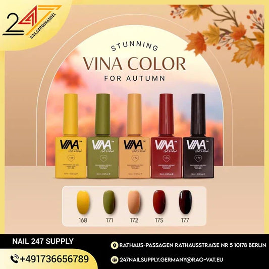 Erbstfarben, die Ihren NÀgeln mit Vina Gel Polish Romantik verleihen